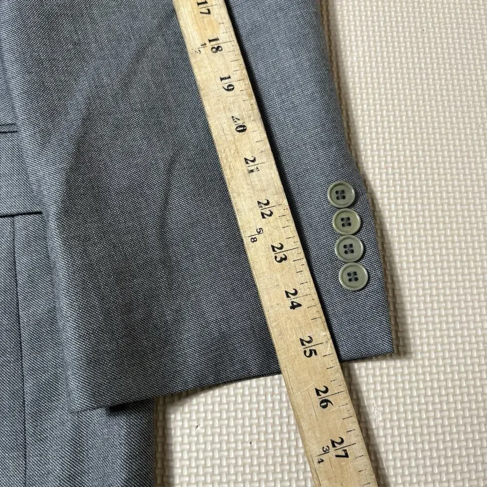 Turnbury Men’s Sport coat Blazer 52R Silk Wool 2 Button Classic Fit